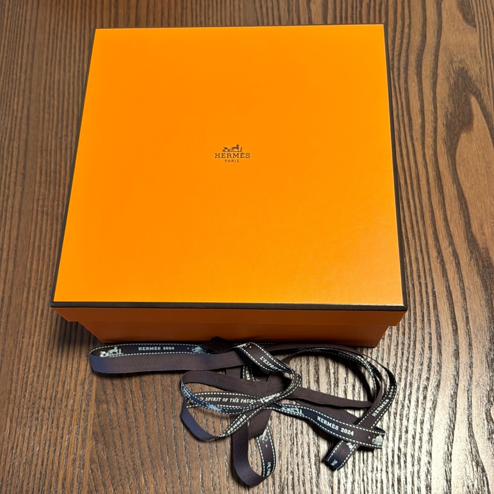 Authentic Hermes gift box for scarf or small bag or accessories